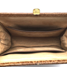 Load image into Gallery viewer, Vintage Handbag 50s In Caramel Crocodile Skin Classic Ladylike Bag w/ Suede Lining-Vintage Handbag, Exotic Skins-Brand Spanking Vintage
