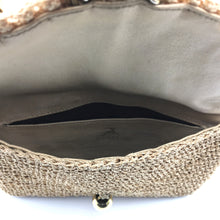 Load image into Gallery viewer, Vintage 60s Dainty Little Raffia Handbag w/ Gilt And Bamboo Handles By Koret-Vintage Handbag, Dolly Bag-Brand Spanking Vintage
