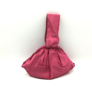 Vintage Fuschia Pink Silk Satin Evening/Occasion Bag by Bagcraft Made in England-Vintage Handbag, Evening Bag-Brand Spanking Vintage