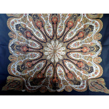 Load image into Gallery viewer, Liberty Of London Silk Scarf In Black And Gold Paisley Design-Scarves-Brand Spanking Vintage
