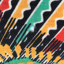 Load image into Gallery viewer, Vintage 1977 Collier Campbell Varuna Wool Wrap, Shawl, Scarf, Vibrant Red, Blue, Yellow, Green, Black, Iconic, Signed Collier Campbell 77-Scarves-Brand Spanking Vintage
