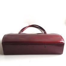 Load image into Gallery viewer, Vintage 50s Large Wide Cherry Red Patent Leather Bag By Holmes Of Norwich-Vintage Handbag, Kelly Bag-Brand Spanking Vintage
