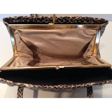 Load image into Gallery viewer, Vintage 60s Beige/Brown Faux Snakeskin Twin Handled Bag-Vintage Handbag, Kelly Bag-Brand Spanking Vintage
