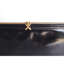 Load image into Gallery viewer, Vintage 60s/70s Black Patent Leather Clutch Day/Evening Bag By Ackery Of London-Vintage Handbag, Clutch Bag-Brand Spanking Vintage
