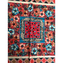 Load image into Gallery viewer, Vintage 70s 80s Varuna Wool Liberty Of London Large Scarf, Shawl, Wrap, Red, Black, Taupe, Turquoise, Possibly Collier Campbell-Scarves-Brand Spanking Vintage

