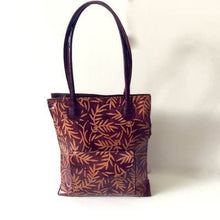 Load image into Gallery viewer, Vintage 70s Iconic Large Tooled Leather Tote Bag In Maroon And Orange-Vintage Handbag, Large Handbag-Brand Spanking Vintage
