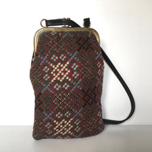 Load image into Gallery viewer, Vintage 70s Rare Shape Welsh Wool Tapestry Handbag w/ Long Strap-Vintage Handbag, Dolly Bag-Brand Spanking Vintage
