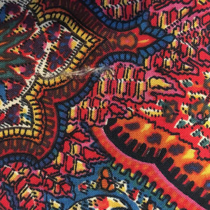 Vintage 80s Large Liberty Varuna Wool Wrap/Shawl In Classic Paisley Design In Rich Red, Blue, Green And Gold-Scarves-Brand Spanking Vintage