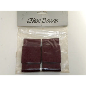 Vintage 80s Burgundy Shoe Clips Made In England New And Unused-Accessories, For Her-Brand Spanking Vintage