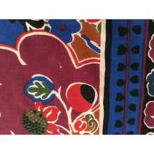 Load image into Gallery viewer, Vintage Liberty large varuna wool shawl, wrap, scarf in rich mulberry, green, rust and blue-Scarves-Brand Spanking Vintage
