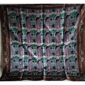 Vintage Liberty Of London Silk Scarf In Striking Art Nouveau Design-Scarves-Brand Spanking Vintage