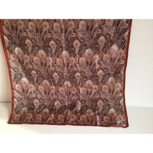 Load image into Gallery viewer, Vintage Liberty Of London Unworn Small Silk Scarf In Iconic &#39;Hera&#39; Design In Rust And Taupe On A Black Background-Scarves-Brand Spanking Vintage
