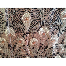 Load image into Gallery viewer, Vintage Liberty Of London Unworn Small Silk Scarf In Iconic &#39;Hera&#39; Design In Rust And Taupe On A Black Background-Scarves-Brand Spanking Vintage
