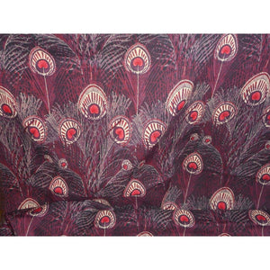 Vintage Liberty Of London Varuna Wool Wrap/Shawl In Sought After "Hera' Design In Red, Black And Cream-Scarves-Brand Spanking Vintage