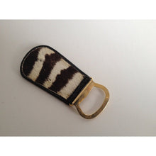 Load image into Gallery viewer, Vintage Unused Zebra Skin Key Ring-Accessories, For Him-Brand Spanking Vintage
